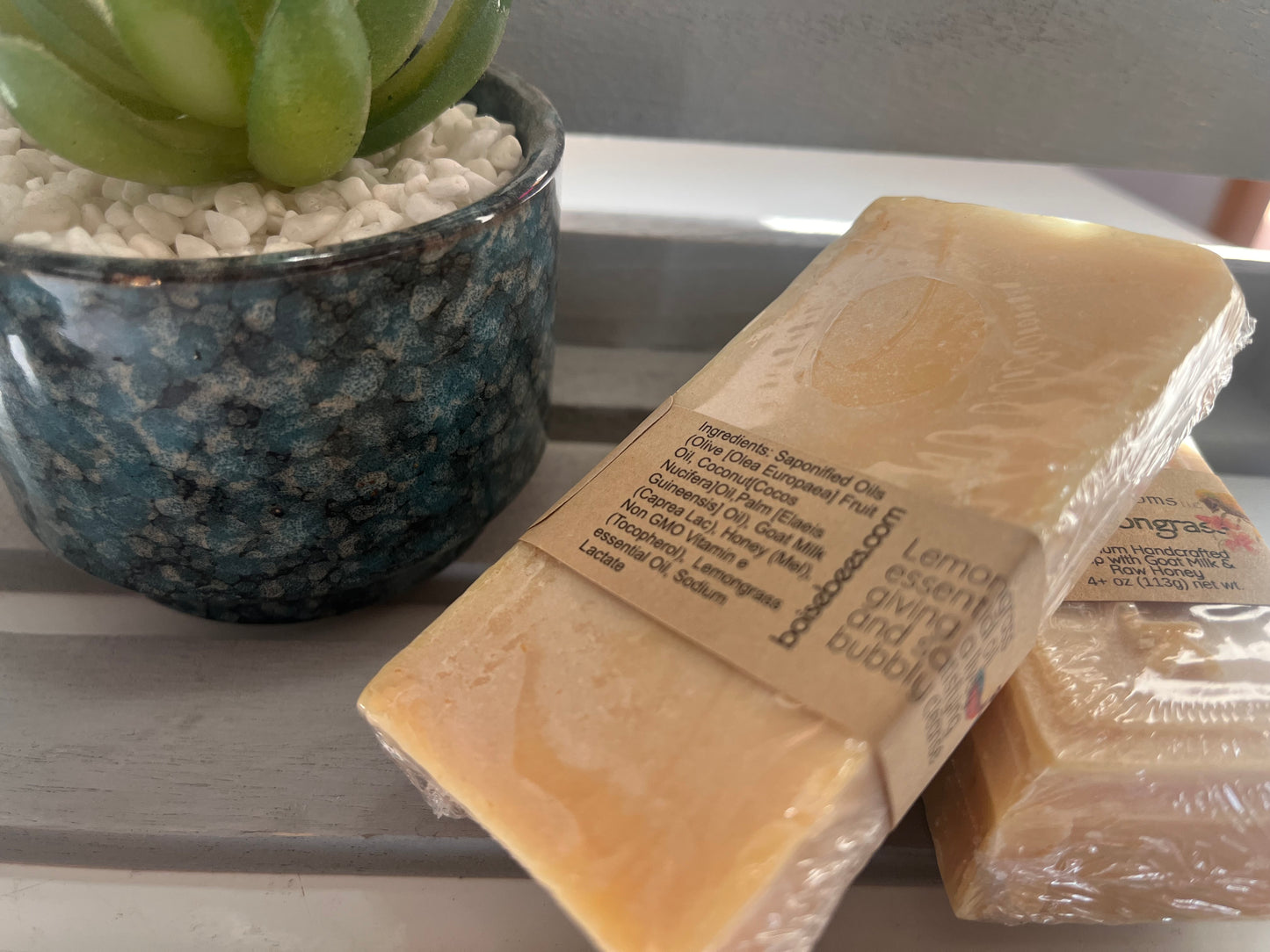 Lemongrass - Goat Milk Raw Honey Bar