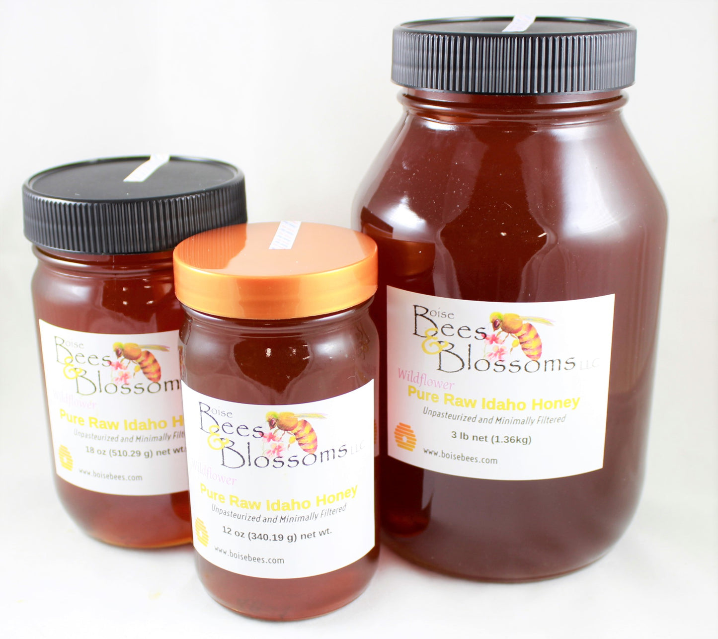 Raw Honey 3 lb jar (1.36kg)