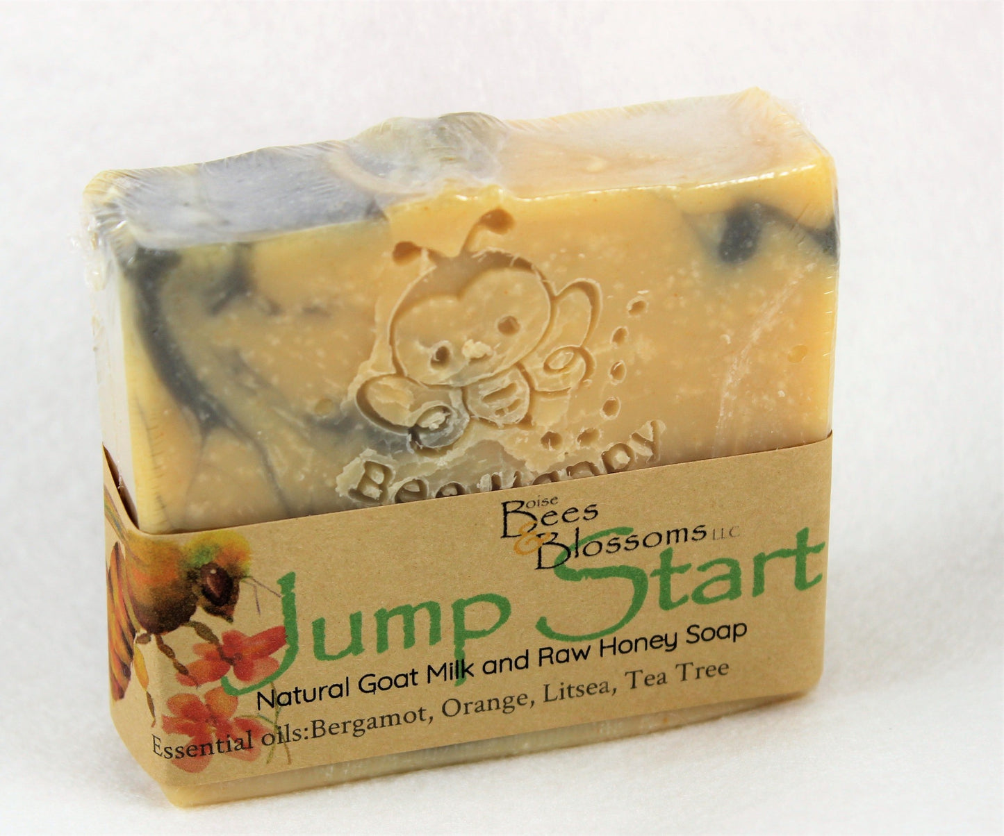 Bergamot, orange, litsea, tea tree scented artisan soap