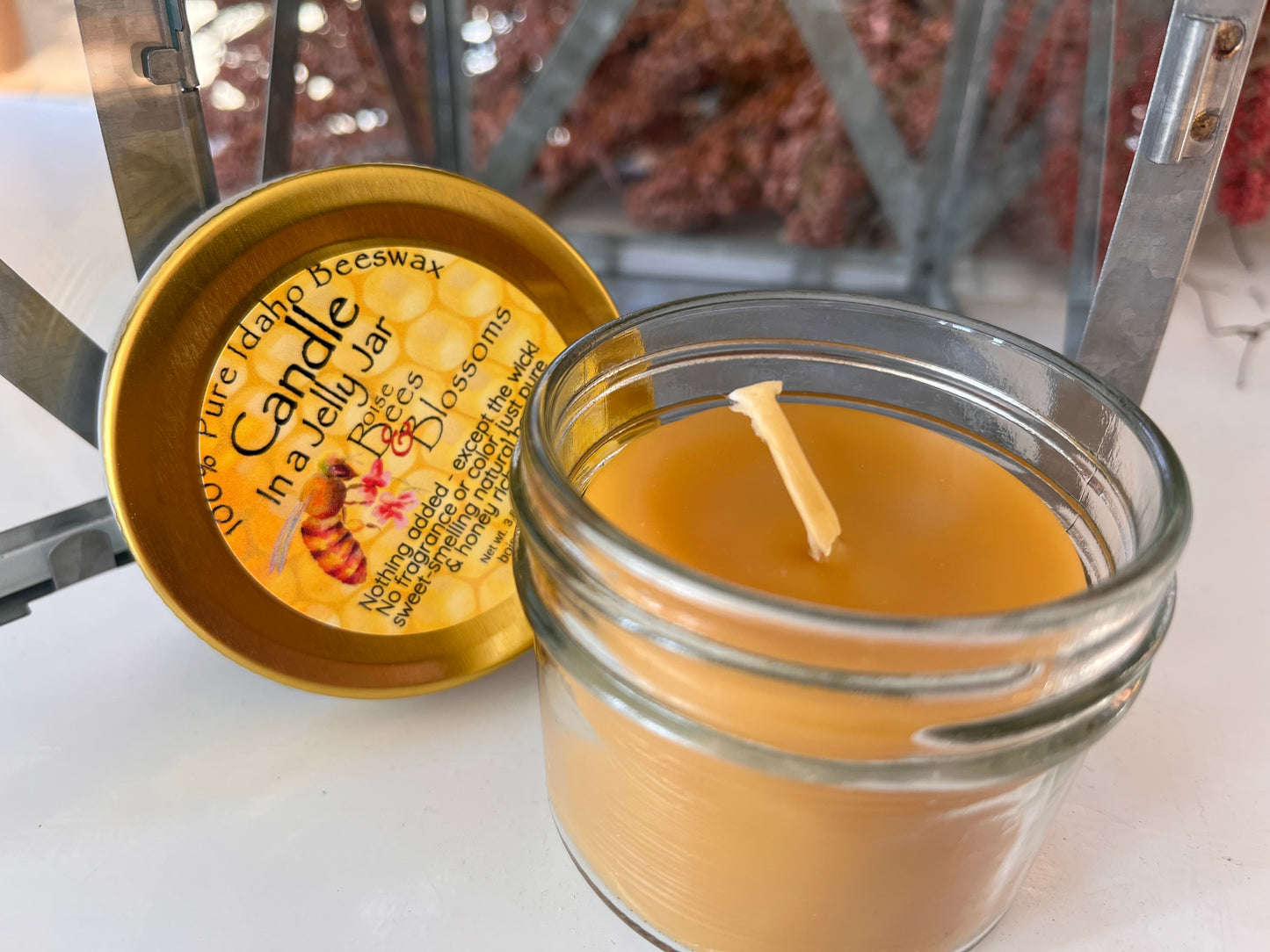 Beeswax Candle 100% pure - Jar