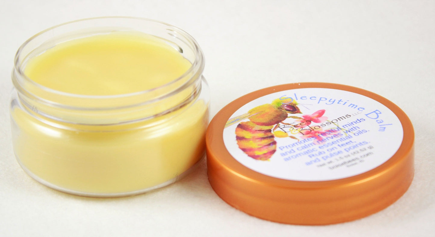 sleepytime balm calms nerves with essential oils