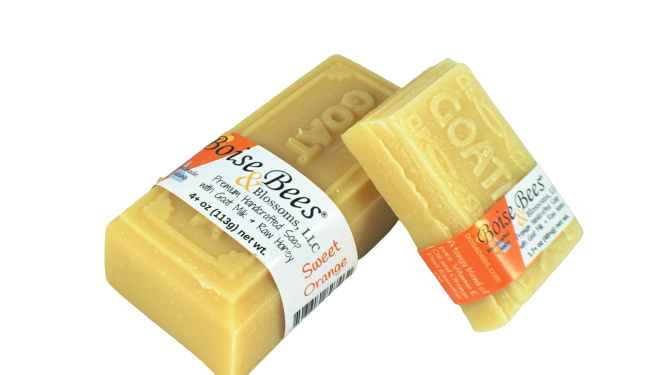 Sweet Orange - Goat Milk Raw Honey Bar