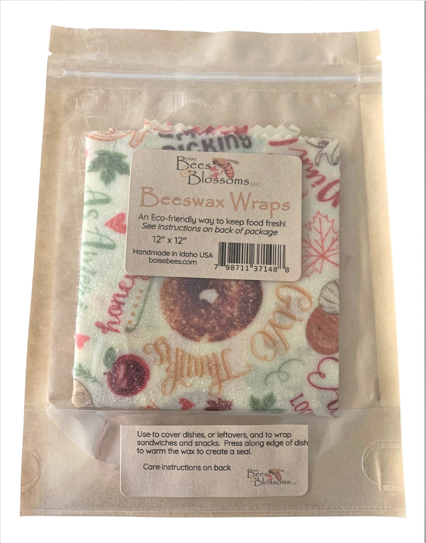 Beeswax Wrap 12x12