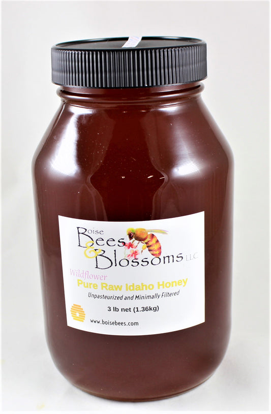 Raw Honey 3 lb jar (1.36kg)