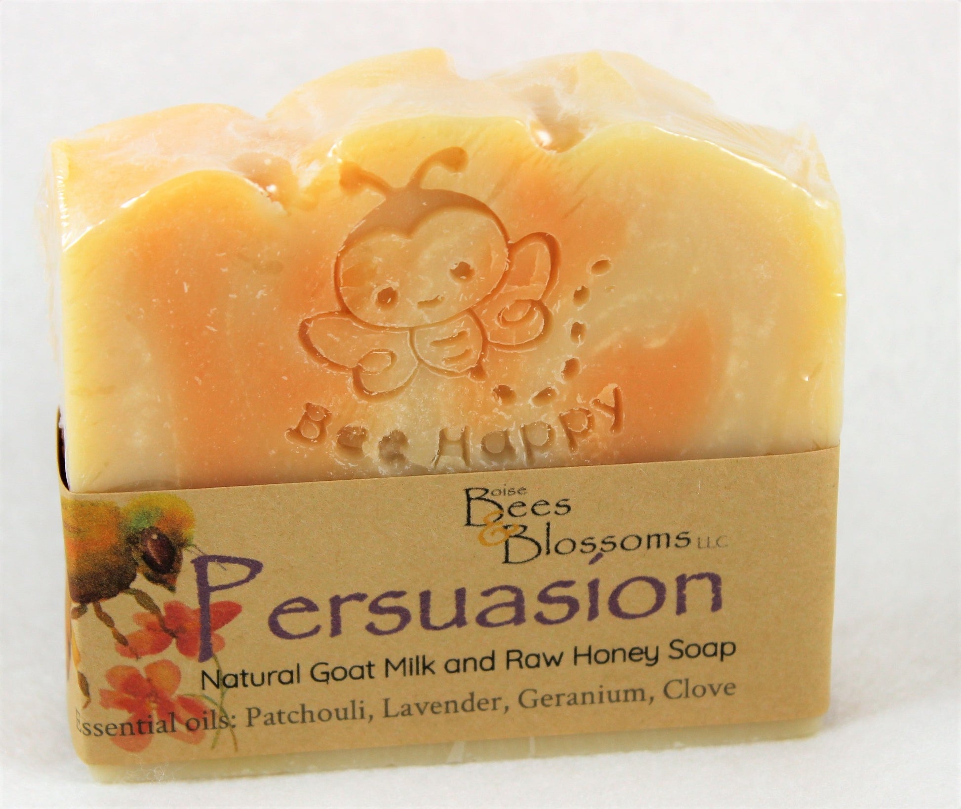 Patchouli, lavender, geranium, clove scented artisan soap
