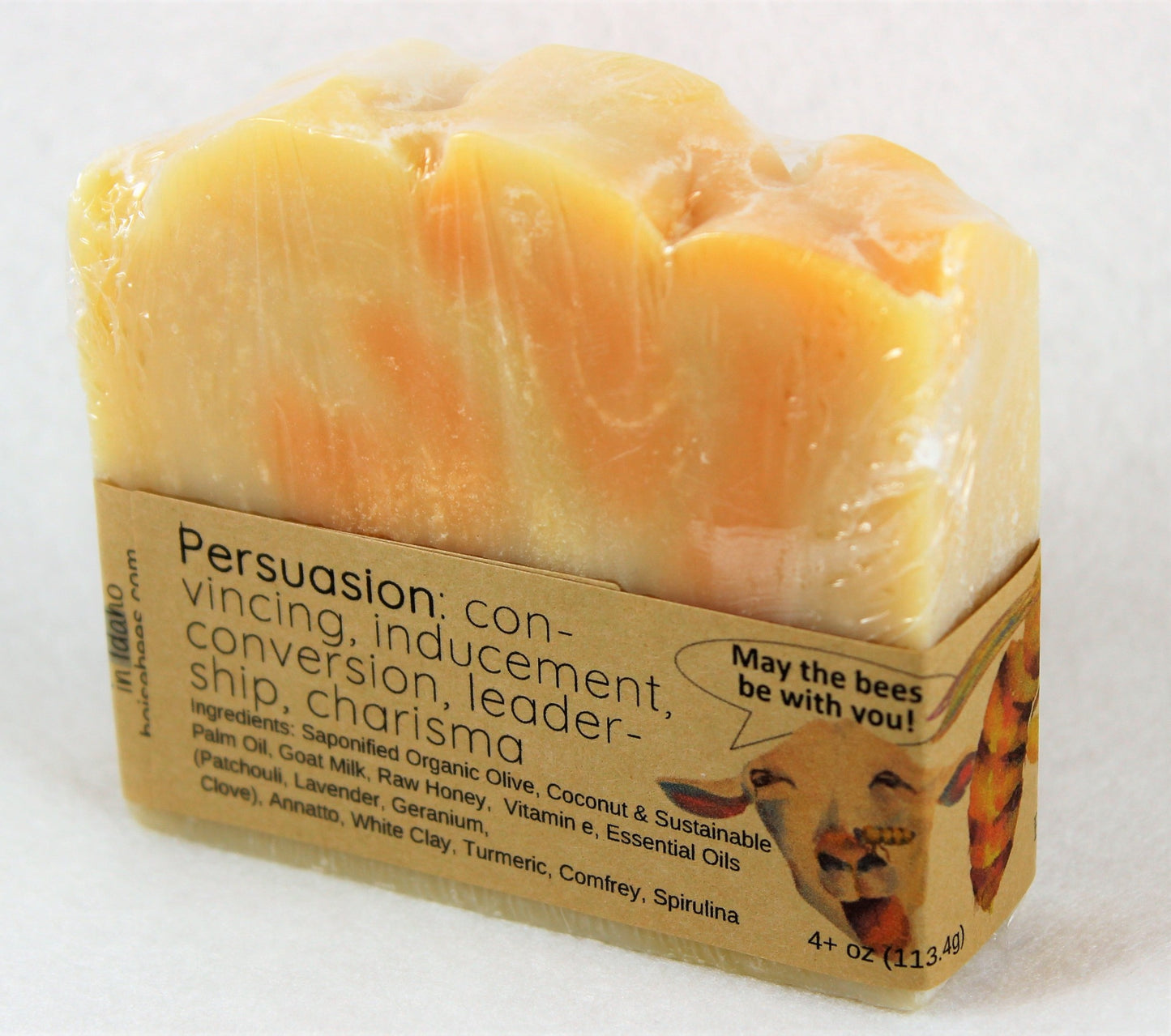 Patchouli, lavender, geranium, clove scented artisan soap