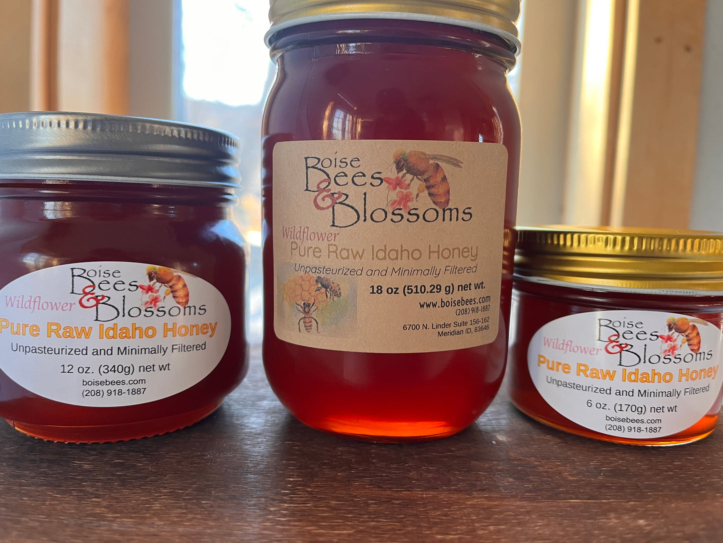 Raw Honey 6 oz jar (170g)