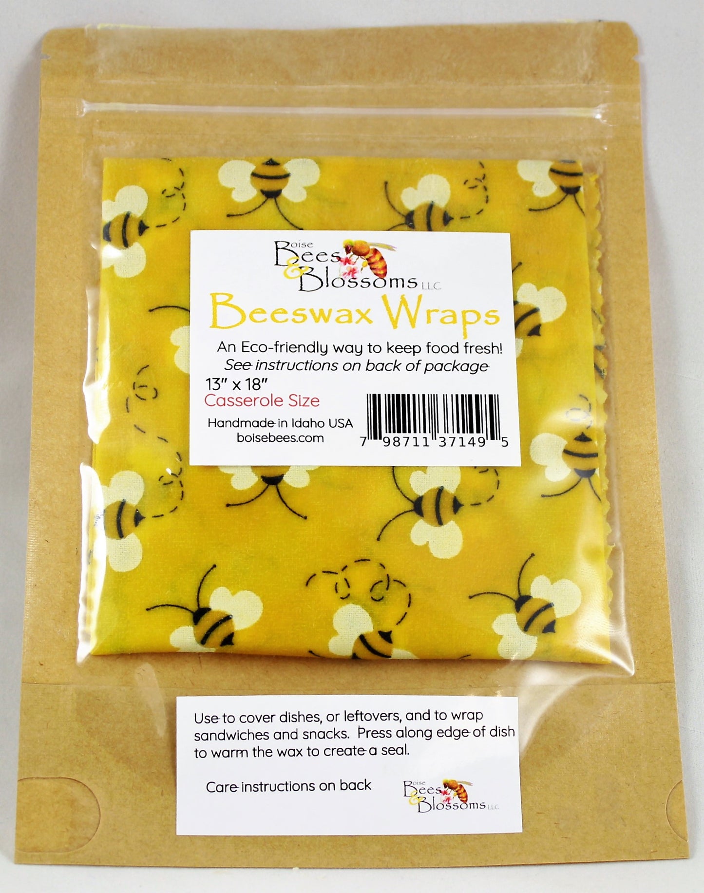 Beeswax Wrap 13"x18" (33x45.7cm)